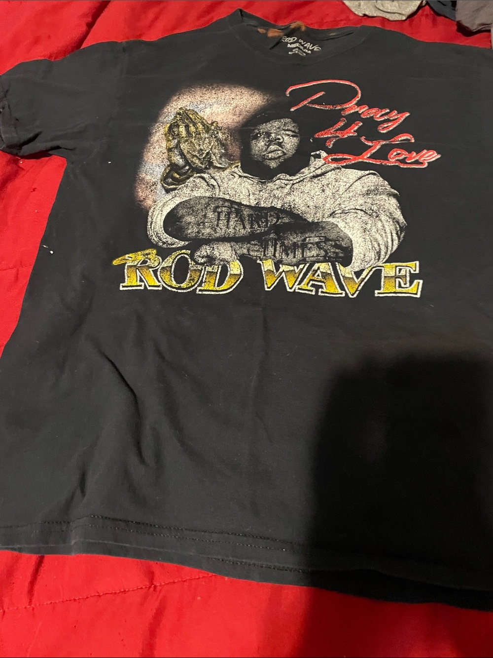 'Pray 4 Love' Graphic Tee - Black